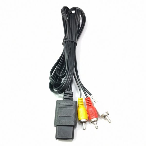 

n64 snes gamecube 6ft rca av tv аудио стерео кабель кабель для nintendo 64