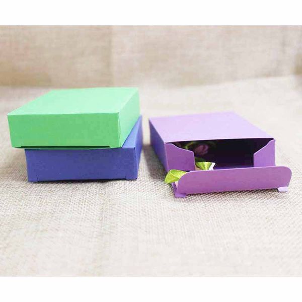 

feiluan custom 10pcs multi color paper candy favor box ,lovely products gifts display & package box present blank gift box