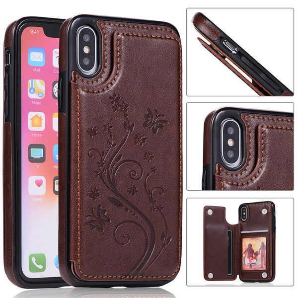

magnetic leather wallet case cover for iphone 11 pro max xs xr x 6 7 8 plus for samsung galaxy s10 note 10