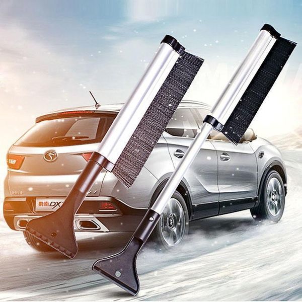 

выдвижная ручка снег лопата снег щетка для чистки автомобилей зимний автомобиль скребок автомобилей suv грузовик поворотная щетка