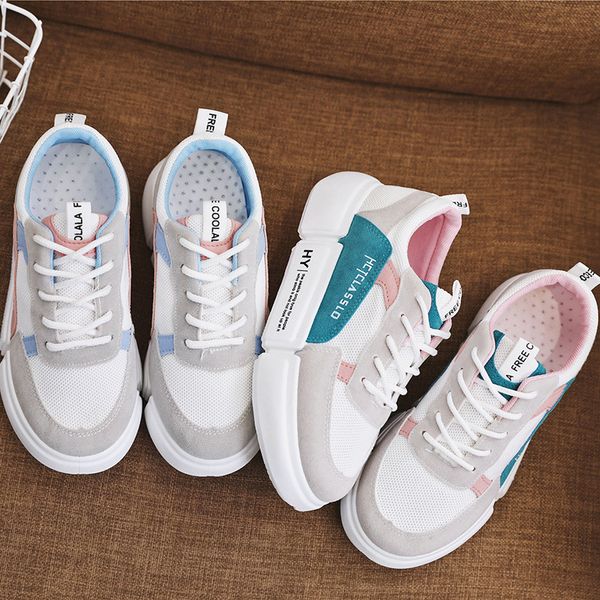 

spring 2019 new korean version baitao daddy shoes for female students running board shoes thicksoled casual shoes for female students, Black