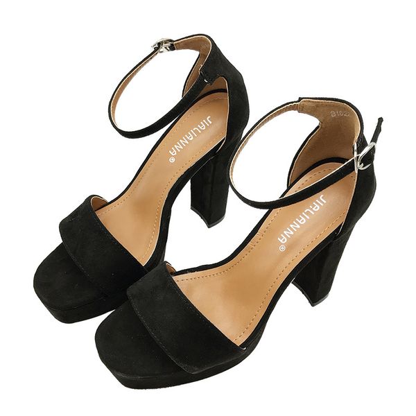 Hot Sale 2019 High Heel Women Sandal Buckle Wrapped Korean Ankle