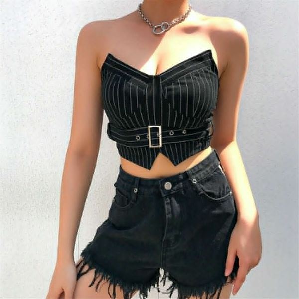 

women female t shirt summer casual off shoulder tank crop camis vest sleeveless crop t shirt, White
