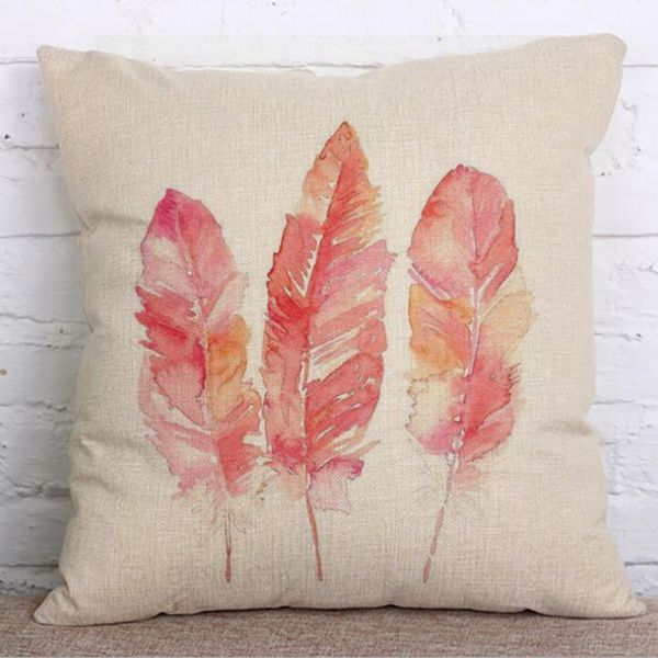 

cushion/decorative pillow polyester pillowcase feather throw cushion cover sofa bed decorative car home decoration