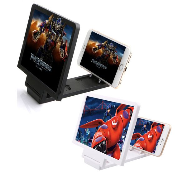 

7.5 inch mobile phone 3d screen video magnifier 3/4"folding curved enlarged smartphone movie amplifying projector stand bracket