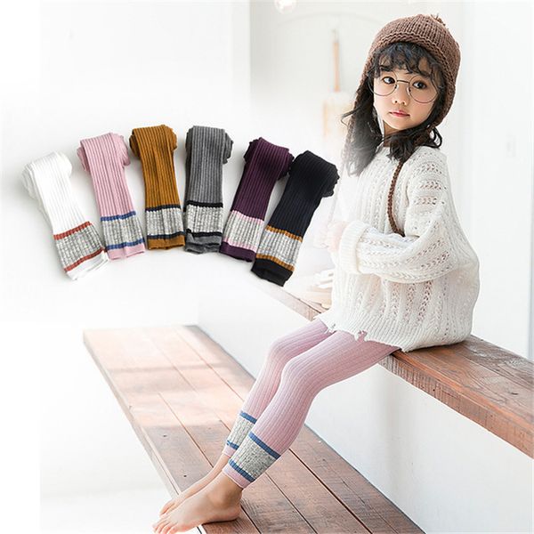 

13 colors girls pantyhose cotton patchwork color 1-8t girls elastic leggings socks kids designer clothes girls leggings dhl fj203, Blue