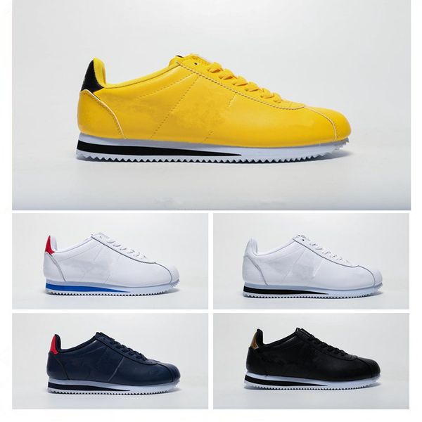 

2019 new designer sneakers with dhl classic white blue red yellow cortez nylon prem sports running shoes for trainers 36-44
