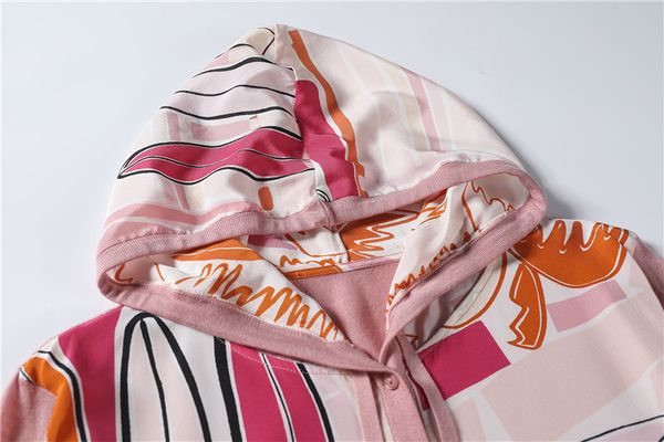 

new clothing hooded draw string ocean printing real silk knit long sleeve cardigan f8911, White;black