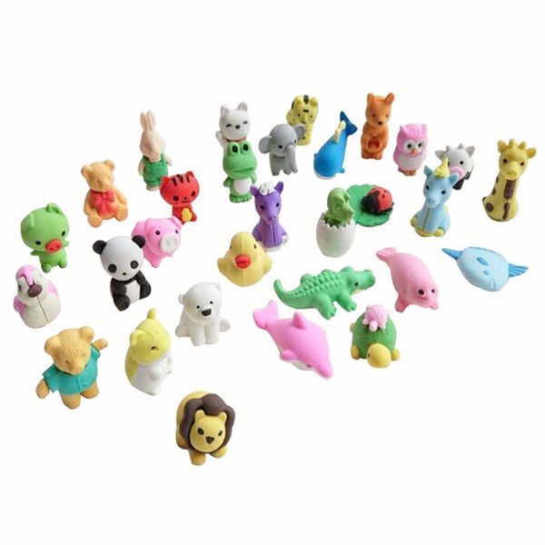 

Animal Pencil Erasers Bulk Kids Japanese Come Apart Puzzle Eraser Toys for Party Favors, Classroom Prizes