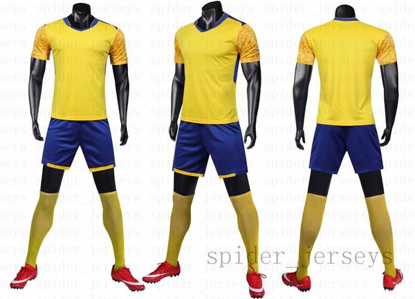 

2019 New Men's Sports Football uniform 2018 DIY Customized Putuan Training Suit Breathable Short Shirt 59524
