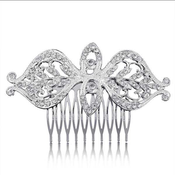 

wedding party 11x6cm заколки из бисера цветок листьев головной убор невесты корона бриллиантовые головные уборы для невесты актерского начал, Golden;silver