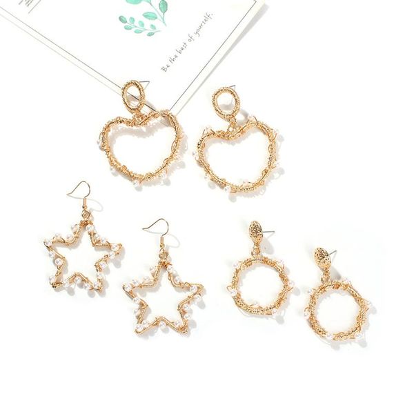 

коѬейкий золоой twist падение еѬги женин мод дизайн геомеѬиекий кѬђглй, Silver