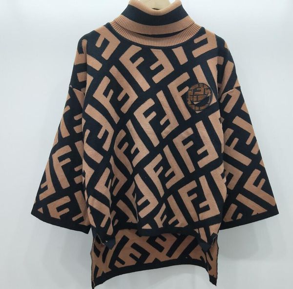 

new spring womens letters jacket turtle neck female designer kintwear 2019 outwear long coats, Black;brown