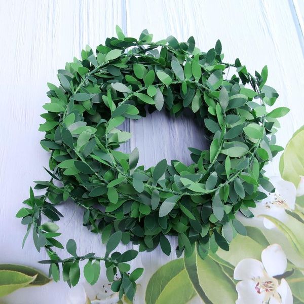 

decorative flowers & wreaths 7.5m artificial garland foliage green leaves simulated vine ivy leaf plants fake for wedding party