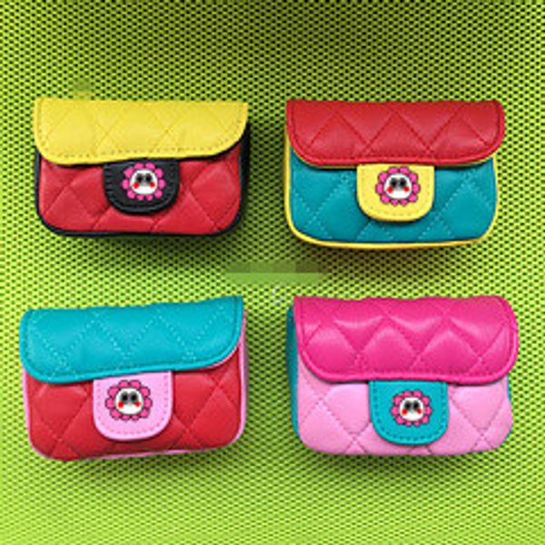 

kids handbags 2019 fashion girls mini princess purses fashion patchwork colors coin purses chain shoulder bags gifts, White