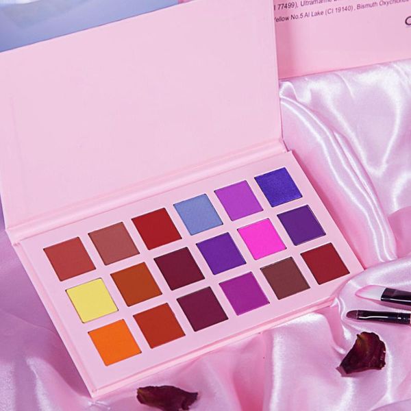 

18 color beauty glazed professional soft glam matte eyeshadow glitter eye shadow palette long lasting makeup eyeshadow pallete