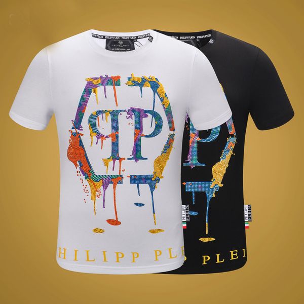 

19 new brand port hip hop qp philip winter men 039 t hirt hort leeved cotton diamante hip hop de igner men 039 and women 039