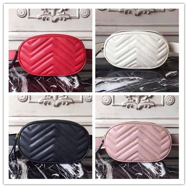 

wholesale new fashion pu leather handbag designer bag ladies men belt pocket chest bags crossbody storage bag 4 color 476434