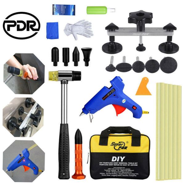 

super pdr dent damage repair tools hammer glue gun glue sticks pulling bridge tabs dent removal tools