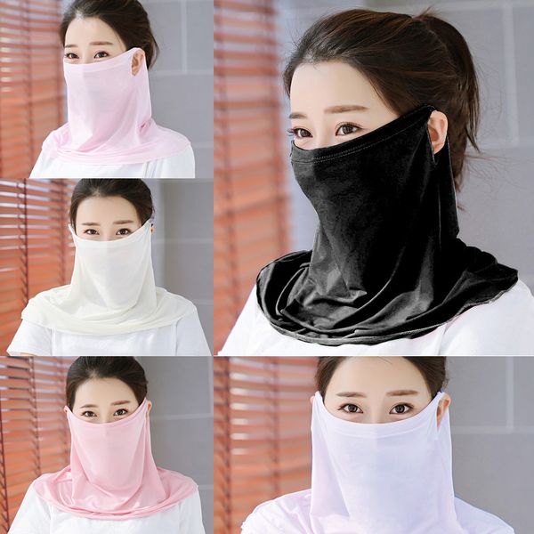 

yte3f face windproof ghost scarf warm seamless face mask bicycle skeleton scarf polyester comfortable breathable halloween mouth mask 23 col, Black