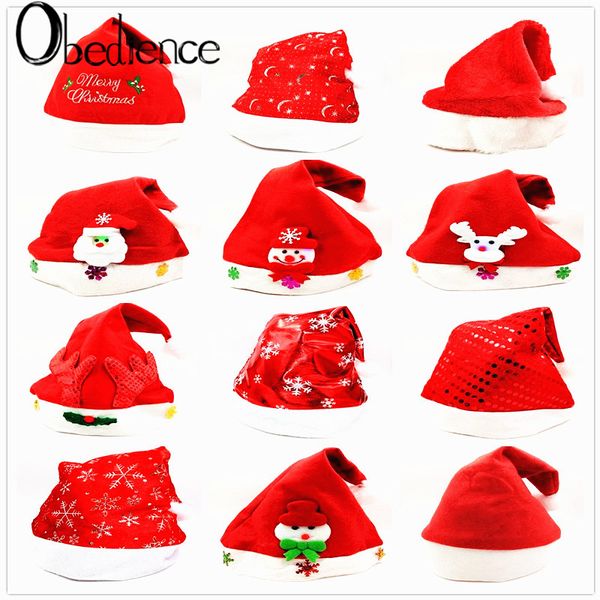 

christmas decoration cartoon gift christmas hat children's hat for christmas party props, Blue;gray