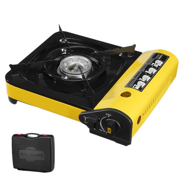 

outdoor portable cassette gas stove windproof wild gas barbecue for camping hiking travel cooker applicable grill dual stove