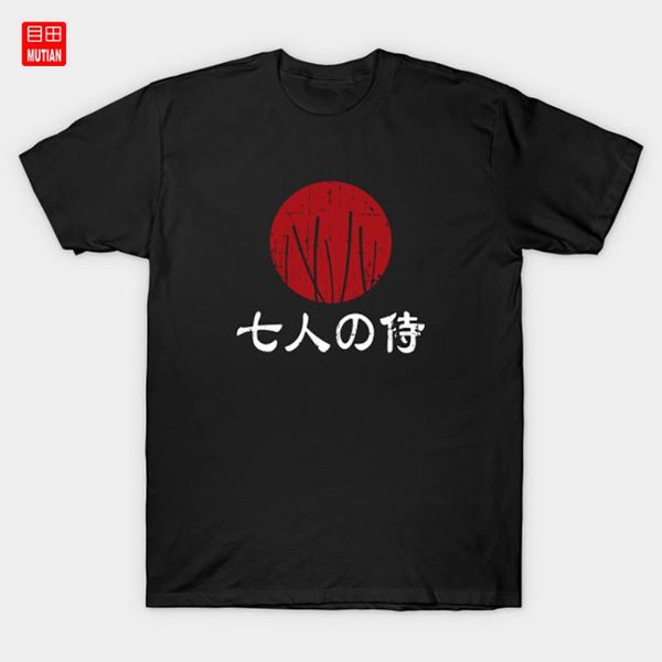 

seven samurai t-shirt japan japanese akira kurosawa toshiro mifune samurai katana manga design katanas champloo, White;black