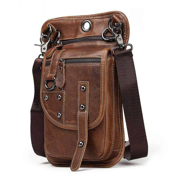 

2019 new fashion genuine leather man clothes belt mobile phone pocket male package outdoors leisure time more function wait bag ipad mini