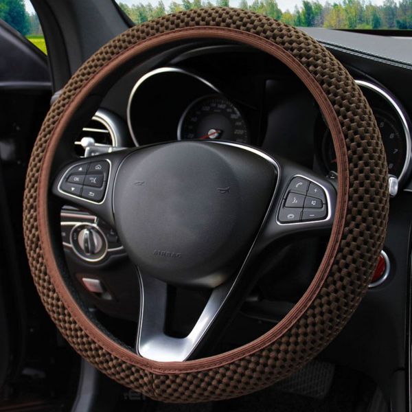 

car covers steering wheel car mesh steering wheel glove cover soft multi color universal skin soft mesh cover