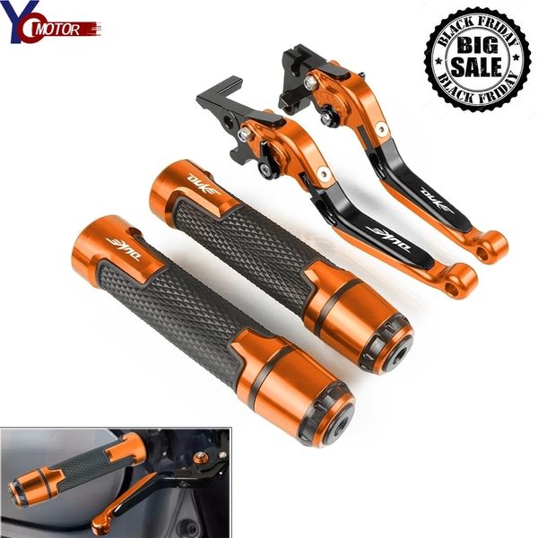 

for duke 125 200 390 2012-2019 2018 2017 2016 duke motorcycle brake clutch lever and handle bar grips handbar 125 2011