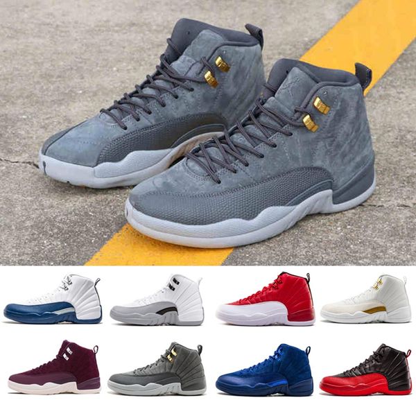 

12s 12 basketball shoes air retro jordan sneakers mens blue suede class of 2003 cny dark grey taxi winterized sports shoes