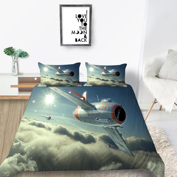 

самолеты пододеяльник valley классический модный 3d печать пододеяльник king королева твин полный двухместный уникальный дизайн bed set