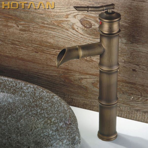 New Water Pump Look Style Copper Bathroom Vessel Sink Faucet Mixer