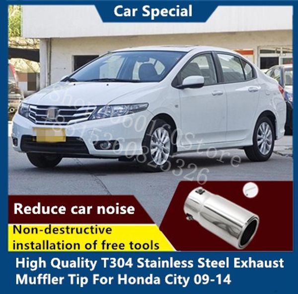 

puou t304 stainless steel exhaust muffler tip for city 09-14