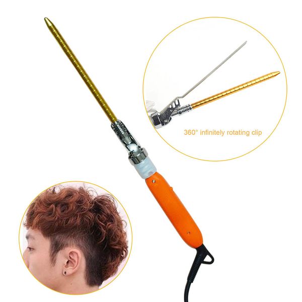 

9mm electric rotary hair curler roller for kids curly hairstyler hair curling iron wand men hair styling heated rollers