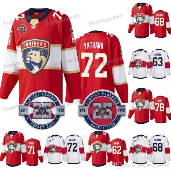 

Florida Panthers 25th Patch Frank Vatrano Jersey Vincent Trocheck Connor Brickley Nick Bjugstad James Reimer Weegar Mike Hoffman Radim Vrbat
