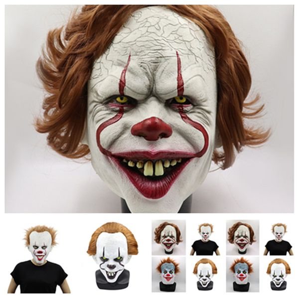 

newsilicone movie joker mask full face horror clown latex scary mask halloween party masks horrible cosplay mask halloween decorationt2i5404