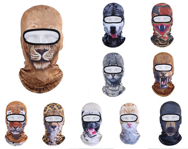 

balaclava motorcycle full face mask 3d animal cat dog hats helmet windproof breathable airsoft paintball snowboard cycling ski