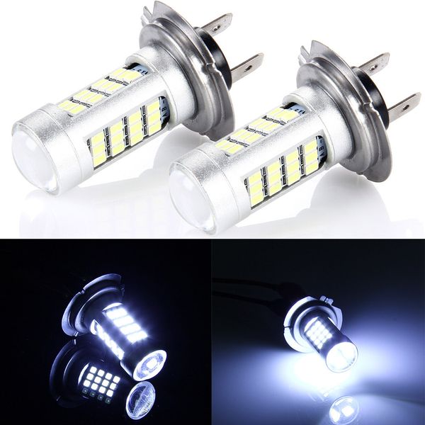 

fog lights 2pc h7 42smd 2835 bulb high power car led fog lights white light running lamps for cars auto accessories #ger