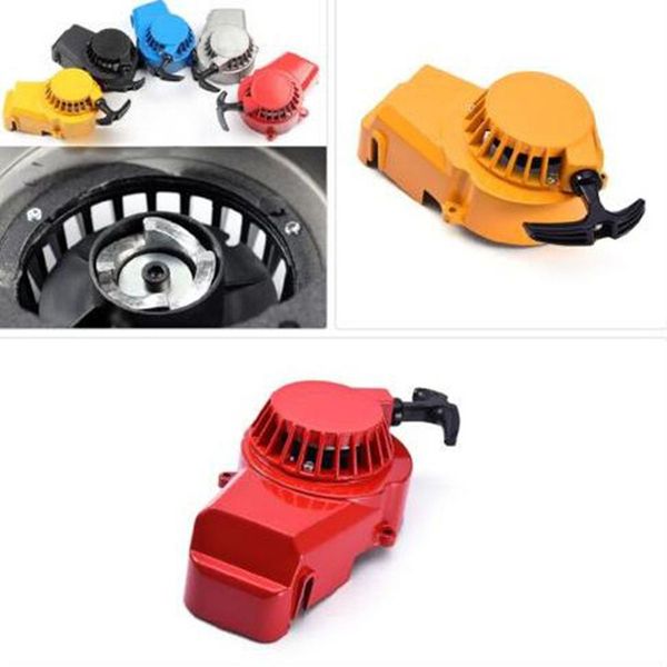 

1pcs aluminum mini bike motocross 2 stroke pull start starter 47cc 48cc 49cc atv quad pull starter motorcycle accessories
