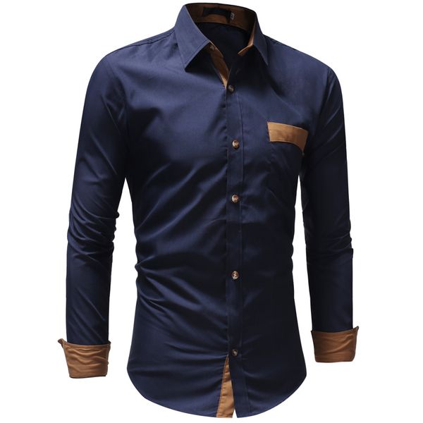 

new spring fashion brand men clothes slim fit men long sleeve shirt solid color cotton casual shirt social plus size 3xl, White;black