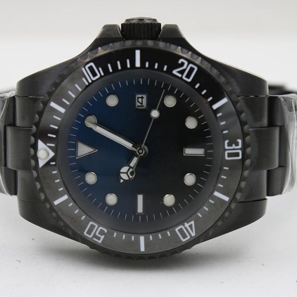 

sea classic blue black men watches sea-dweller mechanical automatic watches deep 5m waterproof ceramic rring auto date sports watches, Slivery;brown