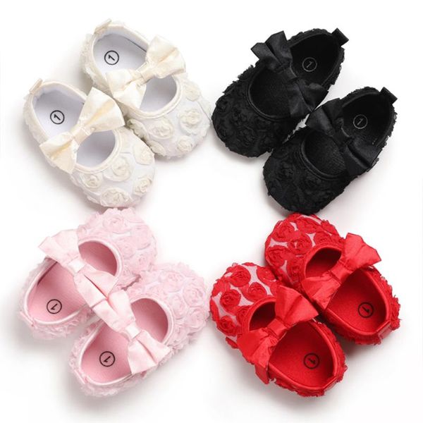 

baby girls summer shoes sandals baby girls infant soft crib shoes cute bowknot solid candy color casual 0-18m, Black