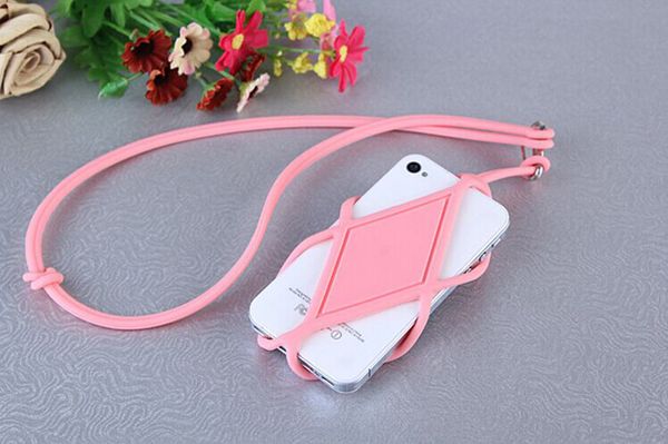 

universal universal silicone lanyard mobile phone case cover multi-function lanyard mobile phone cover strap necklace wristband mobile phone