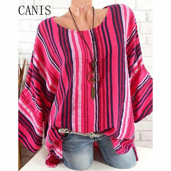 

spring plus size 4xl women new arrivals fashion striped print t-shirt plus woman irregular swing tee casual female t-shirts, White
