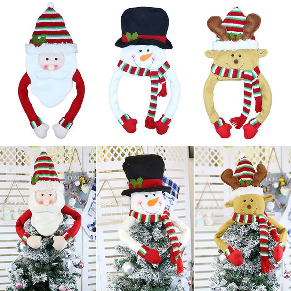 

1pc christmas santa claus snowman elk doll toy christmas tree hanging ornaments decoration for home xmas party new year gift b4
