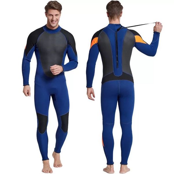 

men's 3mm full surfing suit scuba diving snorkeling swimming jumpsuit neoprene wet suit 3mm full body diving one-piece