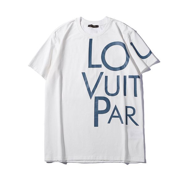 

2019 summer designer t shirts men and women letter print shirts mens clothing brand short sleeve tshirt women s-2xl, White;black