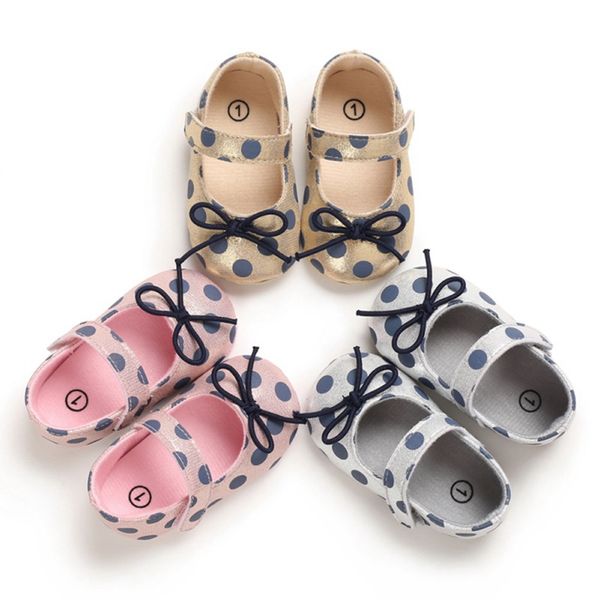 

emmababy infant baby girl shoes bowknot anti-slip soft sole first walkers toddler infant baby girl kids shoes 0-18m1