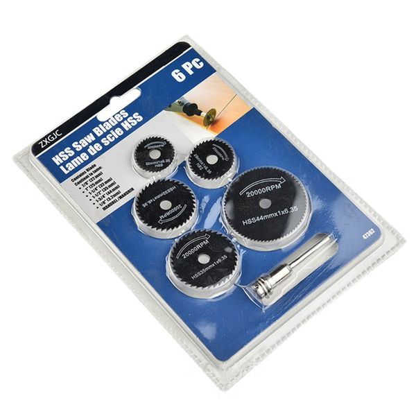 

6pcs/set hss rotary tool 22/25/32/35/44mm circular saw blades wheel discs cutter